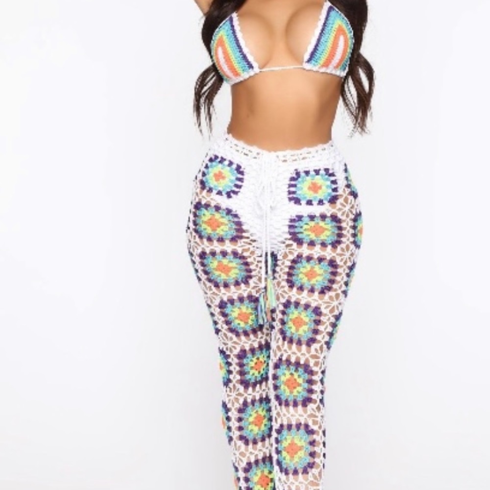 “Vacation Made” 2 Piece Crochet Cover Up Set